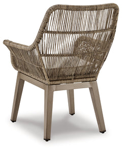 Beach Front Beige Arm Chair w/ Cushion (Set of 2) - Ornate Home