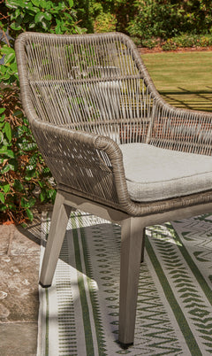 Beach Front Beige Arm Chair w/ Cushion (Set of 2) - Ornate Home