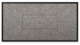 Beachcroft Black/Light Gray 3-Piece Outdoor Sectional and Fire Pit Table - Ornate Home