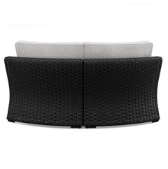 Beachcroft Black/Light Gray 5-Piece Outdoor Sectional - Ornate Home