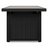 Beachcroft Black/Light Gray Outdoor Fire Pit Table - Ornate Home