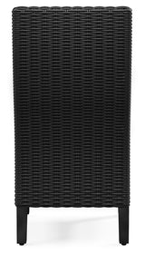 Beachcroft Black/Light Gray Outdoor Side Chair with Cushion (Set of 2) - Ornate Home