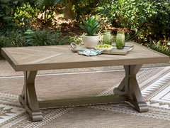 Beachcroft New Beige Outdoor Coffee Table - Ornate Home