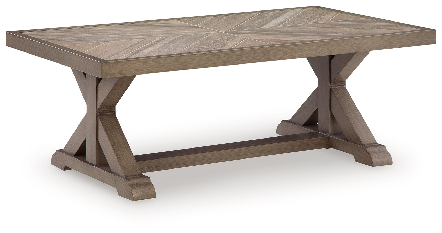 Beachcroft New Beige Outdoor Coffee Table - Ornate Home