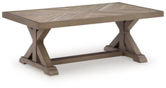 Beachcroft New Beige Outdoor Coffee Table - Ornate Home