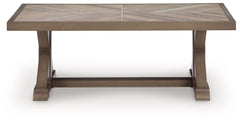 Beachcroft New Beige Outdoor Coffee Table - Ornate Home