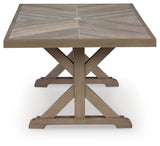 Beachcroft New Beige Outdoor Dining Table - Ornate Home