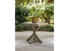 Beachcroft New Beige Outdoor End Table - Ornate Home