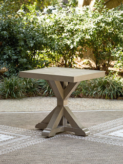 Beachcroft New Beige Outdoor End Table - Ornate Home