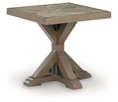 Beachcroft New Beige Outdoor End Table - Ornate Home