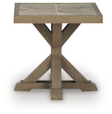 Beachcroft New Beige Outdoor End Table - Ornate Home