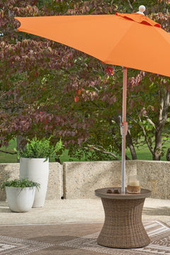 Beachcroft New Beige Outdoor End Table - Ornate Home