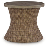 Beachcroft New Beige Outdoor End Table - Ornate Home