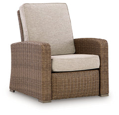 Beachcroft New Beige Outdoor Recliner - Ornate Home