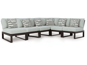 Beachloft Black 6-Piece Outdoor Sectional - Ornate Home