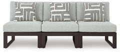 Beachloft Black/Gray 3-Piece Outdoor Sectional - Ornate Home