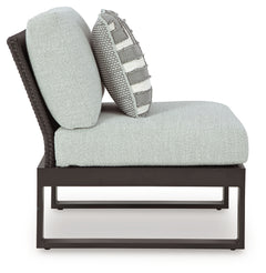 Beachloft Black/Gray 4-Piece Outdoor Sectional - Ornate Home