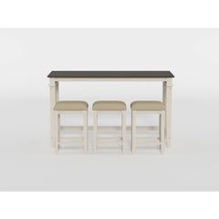 Beacon Beige 4-Piece Pack Counter Height Set - Ornate Home