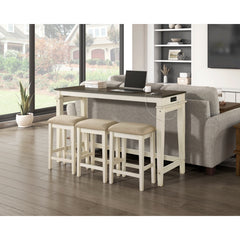 Beacon Beige 4-Piece Pack Counter Height Set - Ornate Home