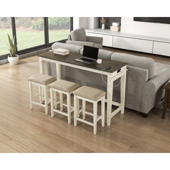 Beacon Beige 4-Piece Pack Counter Height Set - Ornate Home