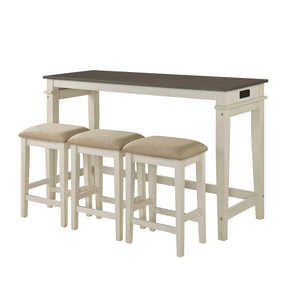 Beacon Beige 4-Piece Pack Counter Height Set - Ornate Home