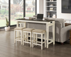 Beacon Beige 4-Piece Pack Counter Height Set - Ornate Home