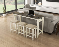 Beacon Beige 4-Piece Pack Counter Height Set - Ornate Home