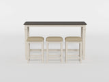 Beacon Beige 4-Piece Pack Counter Height Set - Ornate Home