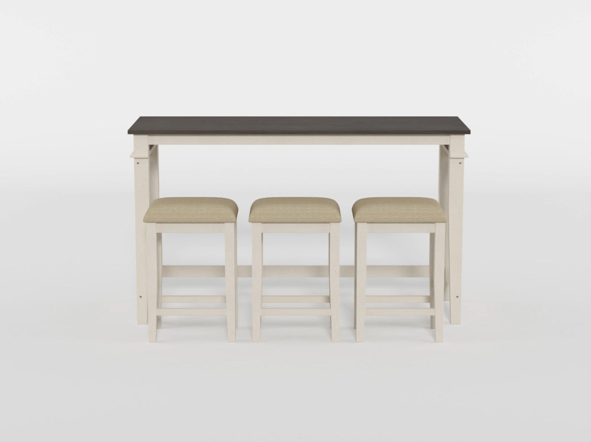 Beacon Beige 4-Piece Pack Counter Height Set - Ornate Home