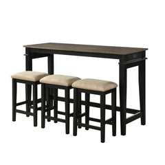Beacon Black 4-Piece Pack Counter Height Set - Ornate Home