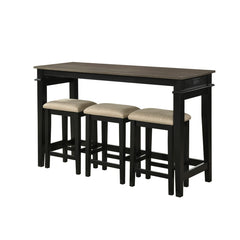 Beacon Black 4-Piece Pack Counter Height Set - Ornate Home