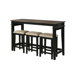 Beacon Black 4-Piece Pack Counter Height Set - Ornate Home