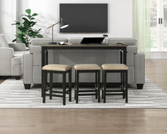 Beacon Black 4-Piece Pack Counter Height Set - Ornate Home