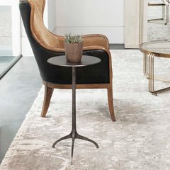 Beacon Gray/Silver Industrial Accent Table - Ornate Home