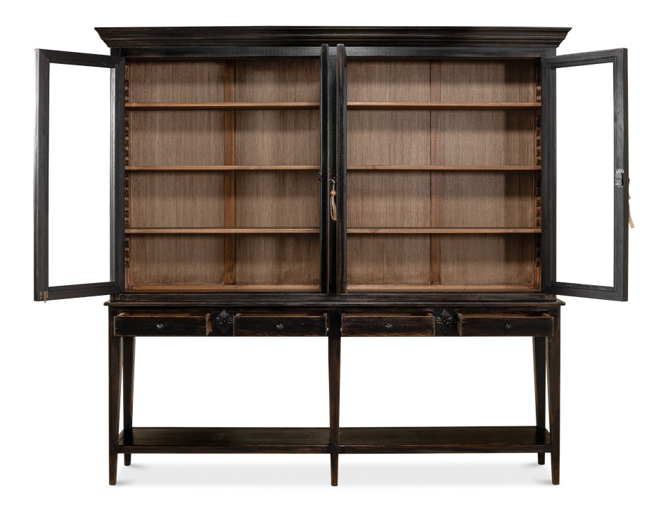 Beacon Hill Ebony Display Case - Ornate Home