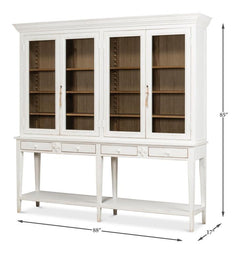 Beacon Hill White Display Case - Ornate Home