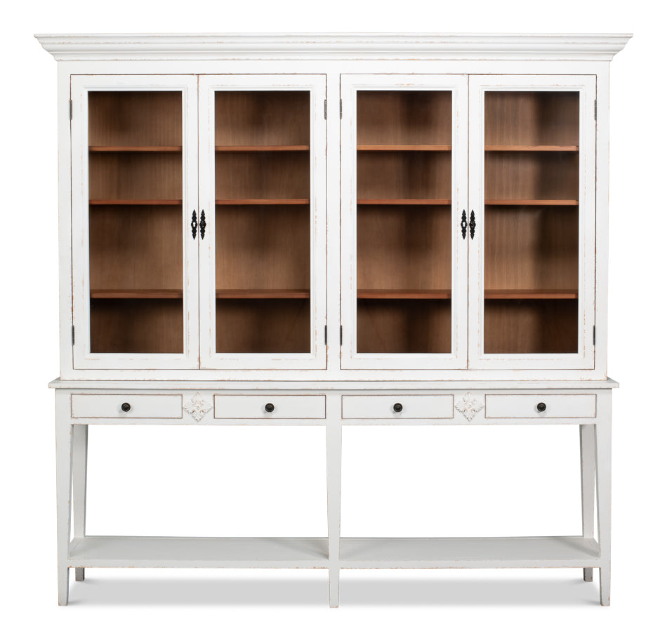 Beacon Hill White Display Case - Ornate Home