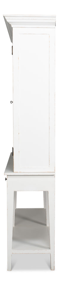 Beacon Hill White Display Case - Ornate Home