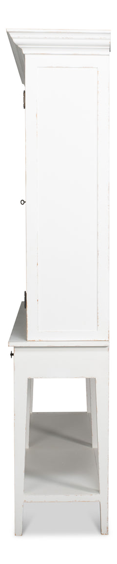Beacon Hill White Display Case - Ornate Home