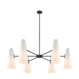 Beacon Opal Black 6-Light Chandelier - Ornate Home