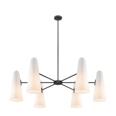 Beacon Opal Black 6-Light Chandelier - Ornate Home