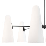 Beacon Opal Black 6-Light Chandelier - Ornate Home