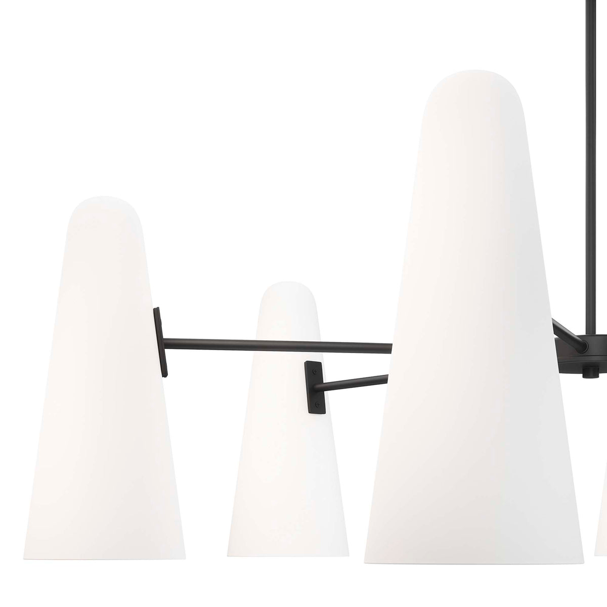 Beacon Opal Black 6-Light Chandelier - Ornate Home