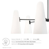 Beacon Opal Black 6-Light Chandelier - Ornate Home