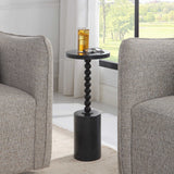 Bead Black Marble Drink Table - Ornate Home
