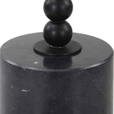 Bead Black Marble Drink Table - Ornate Home