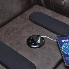 Beadel Smoke Power Reclining Sofa - Ornate Home