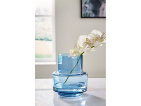 Bealen Dark Blue Vase (9.75"H) (Online Special Price) - Ornate Home