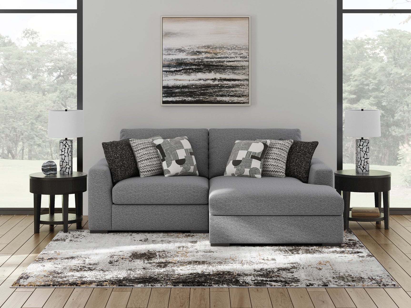 Bealton Salt and Pepper 2-Piece Sectional with Chaise (Online Special Price) - Ornate Home