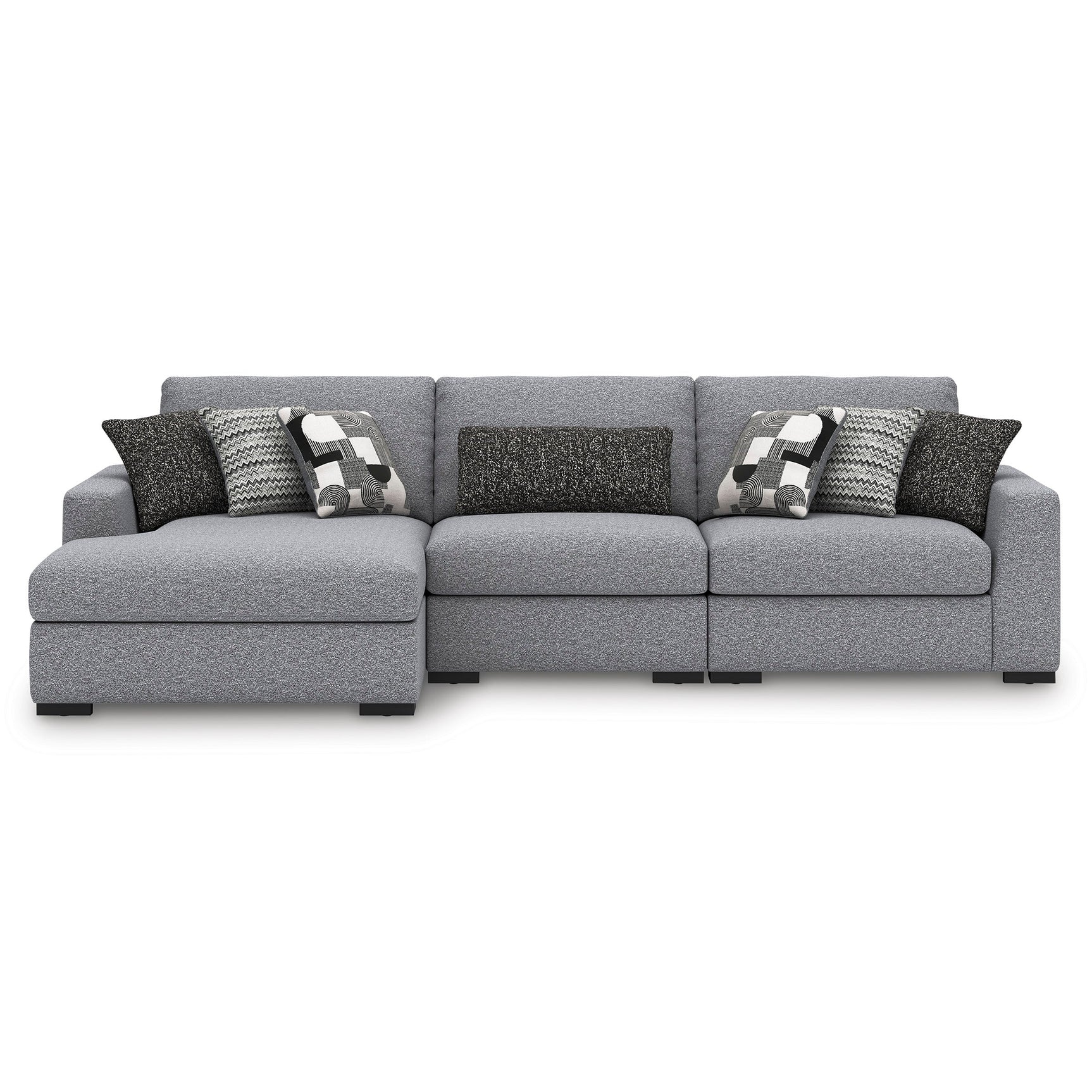 Bealton Salt and Pepper 3-Piece Sectional with Chaise (Online Special Price) - Ornate Home